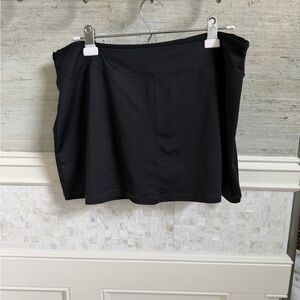 Large C9 Champion Black Athletic Skort skirt shorts attached gym workout